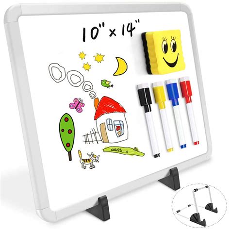 Buy Small Dry Erase White Board 10 X 14 Magnetic Desktop Whiteboard