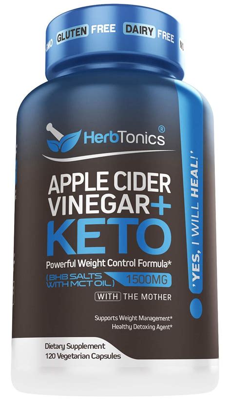 5x Potent Apple Cider Vinegar Capsules With Mother Bhb Salts Keto Diet Pills With Mct Oil Fat