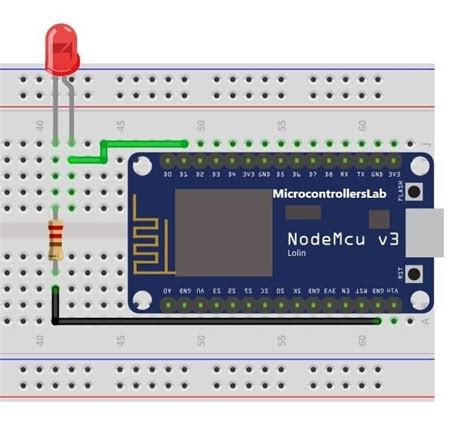 Nodemcu Esp8266 Pinout Using Arduino With Simple Led Blink Vrogue