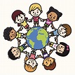 Happy Smiling Multicultural Kids Around The World Clipart - Free ...