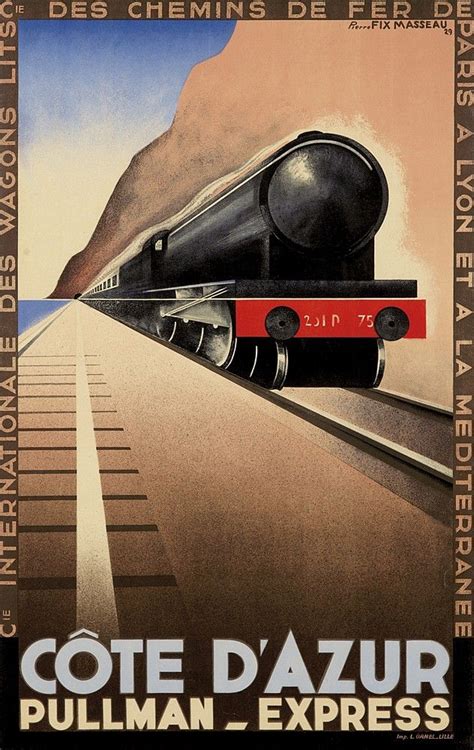 Sncf Côte Dazur Pullman Express 1929 Illustration De Pierre