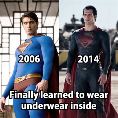 Superman Finally Learned The Proper Way To Wear His Underwear Realfunny