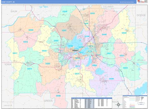 Dane County Zip Code Map