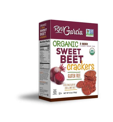 Rw Garcia Organic Sweet Beet Crackers Boxed Greens