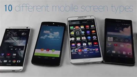 10 Different Smartphone Screen Types Youtube