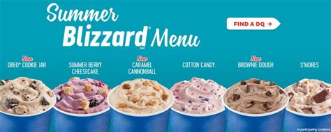 Dairy Queen Summer Blizzard Menu Includes New Brownie Dough And Caramel