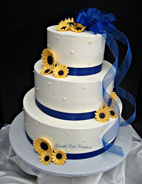 Png image of royal blue and gold color palette. Elegant White Buttercream Wedding Cake with Royal Blue Rib ...