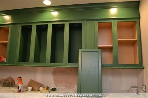 Add the side panels to the cabinets. Paint Rant, Round 2