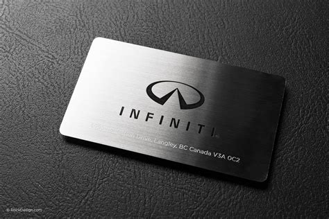 A quality product, and stainless steel is 100% recyclable, more durable, and is treasured. Infinity Stainless Steel Business Card