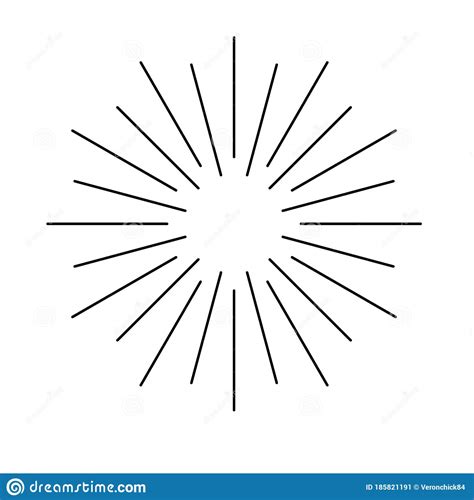 Sun Rays Icon Sunburst Icon Stock Vector Illustration Of Background