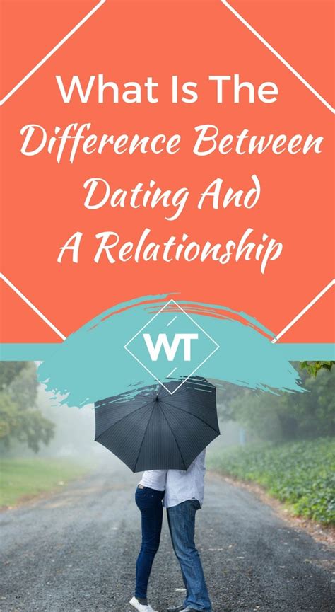 Difference Between Dating Someone And Being A Couple Are Being In A Relationship And Dating