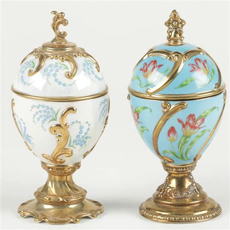 House Of Faberge Musical Eggs Ebth