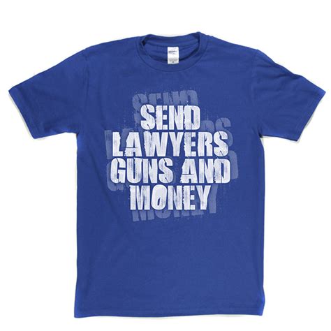 Warren Zevon Send Lawyers Guns And Money T Shirt