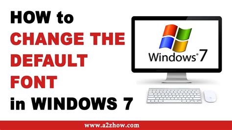 How To Change The Default Font On Windows 7 Youtube