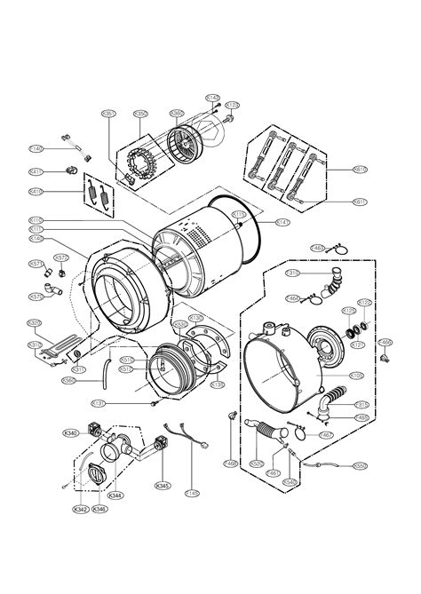 Front Load Washers Lg Front Load Washer Parts Diagram