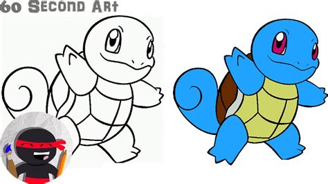 How To Draw Squirtle Pokemon Youtube