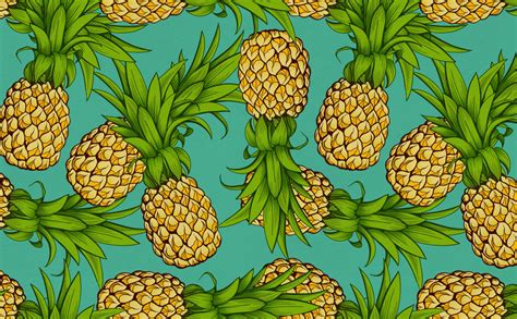 pop art pineapples wallpaper for walls crazy pineapples