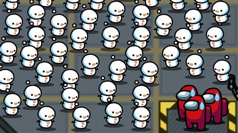 Among Us But With 1000 Snowman Pets Game Videos