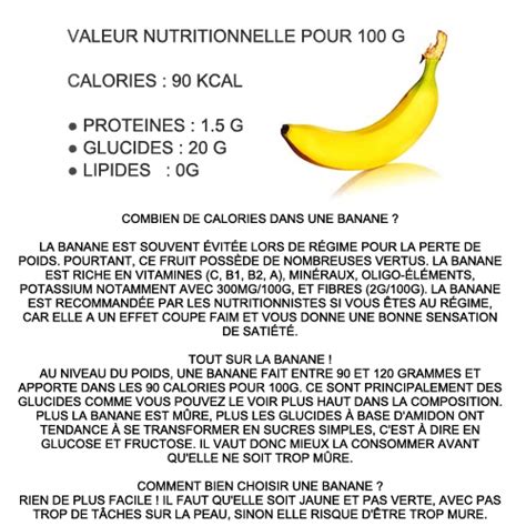 Topcalories Calories Banane Combien Dans Une 100g