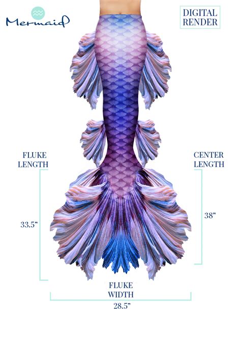 Wisteria Betta Fish Mermaid Tail — Shello Mermaid Mermaid Tail