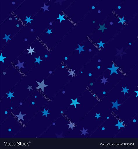 Starry Night Pattern Swatch Royalty Free Vector Image