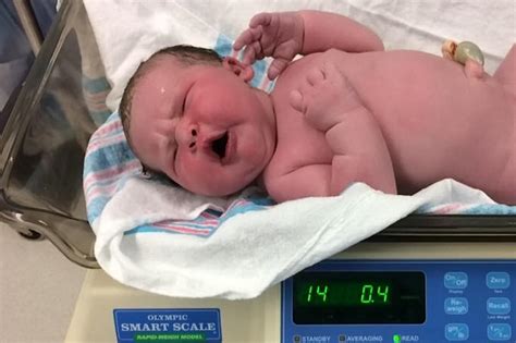 Woman Gives Birth To Fourteen Pound Baby At Us Hospital Heaviest In