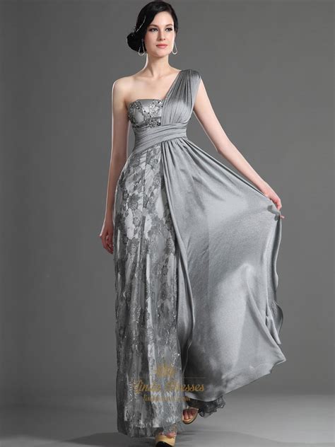 Grey Chiffon Prom Dresses