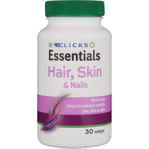 Clicks Essentials Hair Skin And Nails 30s Clicks