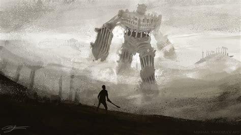 Video Game Shadow Of The Colossus Hd Wallpaper By Mikeyakovlev