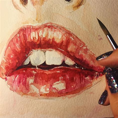 Lipspainting Art Painting Lips Painting Art