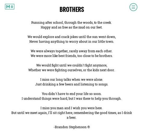 brothers poems about life jokes wisdom