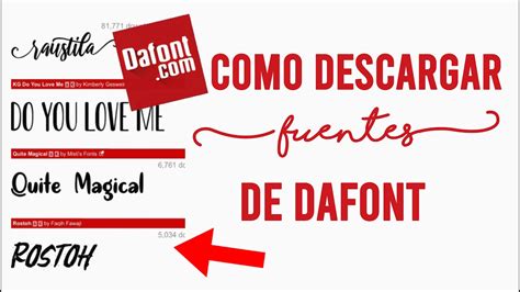 Como Descargar Fuentes Para Word Las Mejores Fuentes De Dafont