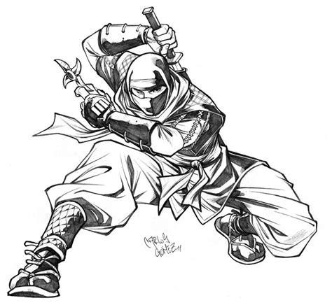 Ninja Sketch Ninja Sketch Commission By Carlosgomezartist On