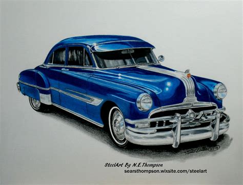 Traditional Art Steelart By N E Thompson Car Painting Classic Cars Car Art