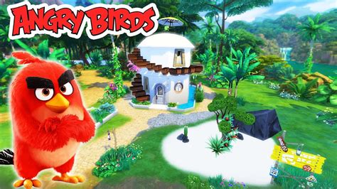 The Sims 4 The Angry Birds Reds House 🐦🏠simspinky Youtube
