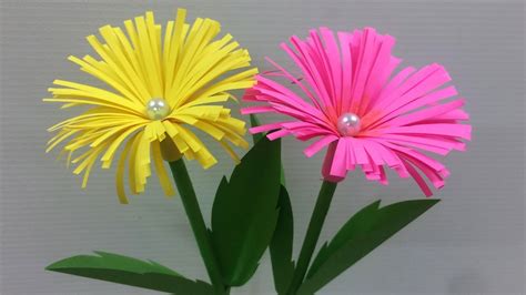 How To Make Easy Paper Flower Making Paper Flowers Step By Step Diy