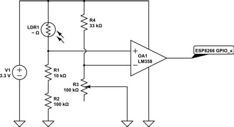 Electronic Esp8266 Detect Led Flash With Photoresistor Schmitt