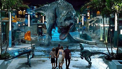 Raptors Vs Indominus Rex Scene Jurassic World 2015 Movie Clip Hd