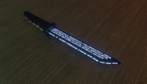 3d File Hestia Knife Danmachi Model Complete Build With Luminous