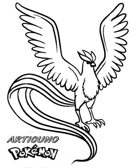 Articuno Coloring Page At Free Printable Colorings