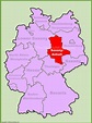 Saxony-Anhalt location on the Germany map - Ontheworldmap.com