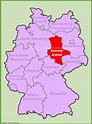 Saxony-Anhalt location on the Germany map - Ontheworldmap.com
