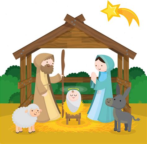 Download Hd Free Nativity Clipart Nacimiento De Jesus Animado