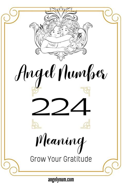 Angel Number 224 Meaning Grow Your Gratitude In 2022 Meant To Be
