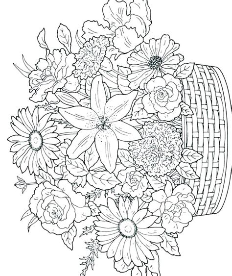 Printable color by number flowers adults coloring page. Color By Number Flower Coloring Pages at GetColorings.com ...