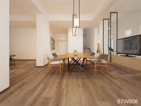 Suitable for commercial & residential. Durable Luxury Vinyl Tile Wood Plank Waterproof Click Wood ...