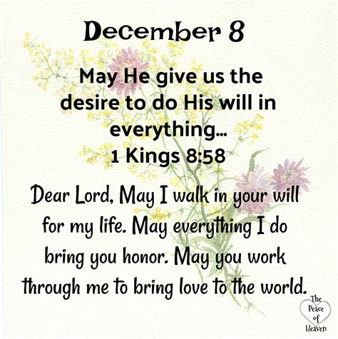 December 8 The Peace Of Heaven
