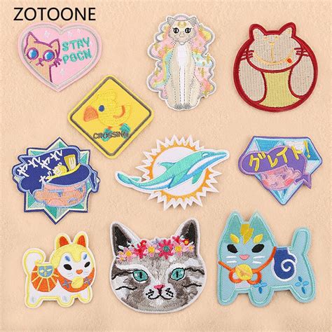Zotoone Cute Animal Patches For Clothing Iron On Clothes Heat Transfer