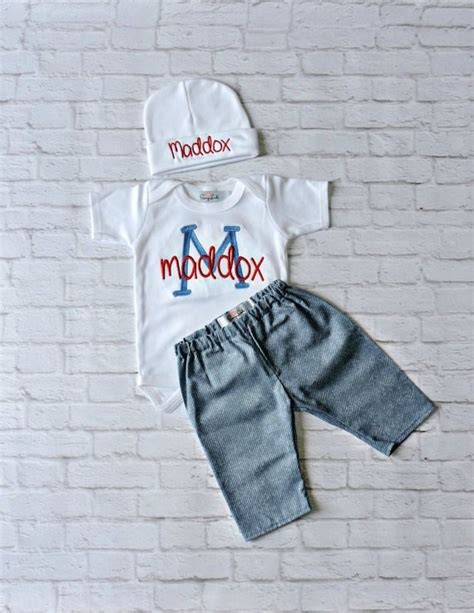 Personalized Baby Boy Clothes Newbornboy Take Home Outfiit