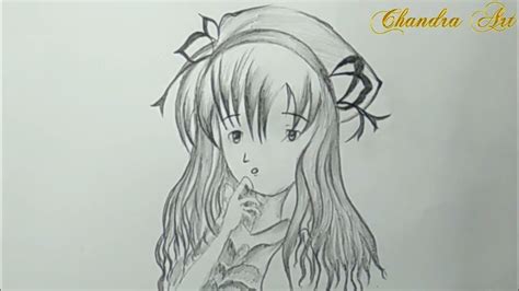 Cool Pencil Drawing How To Draw Anime Step By Step Easy